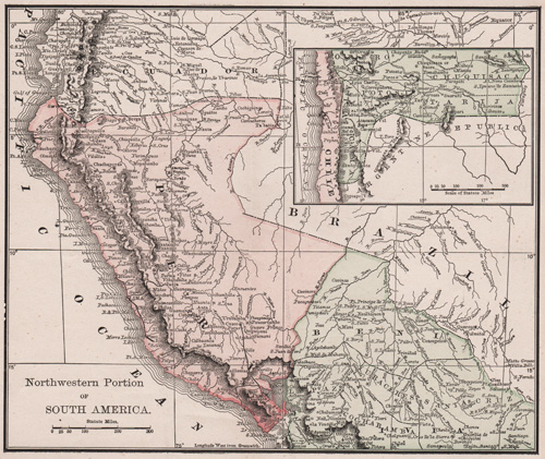 Northwestern Portion of South America 1891
